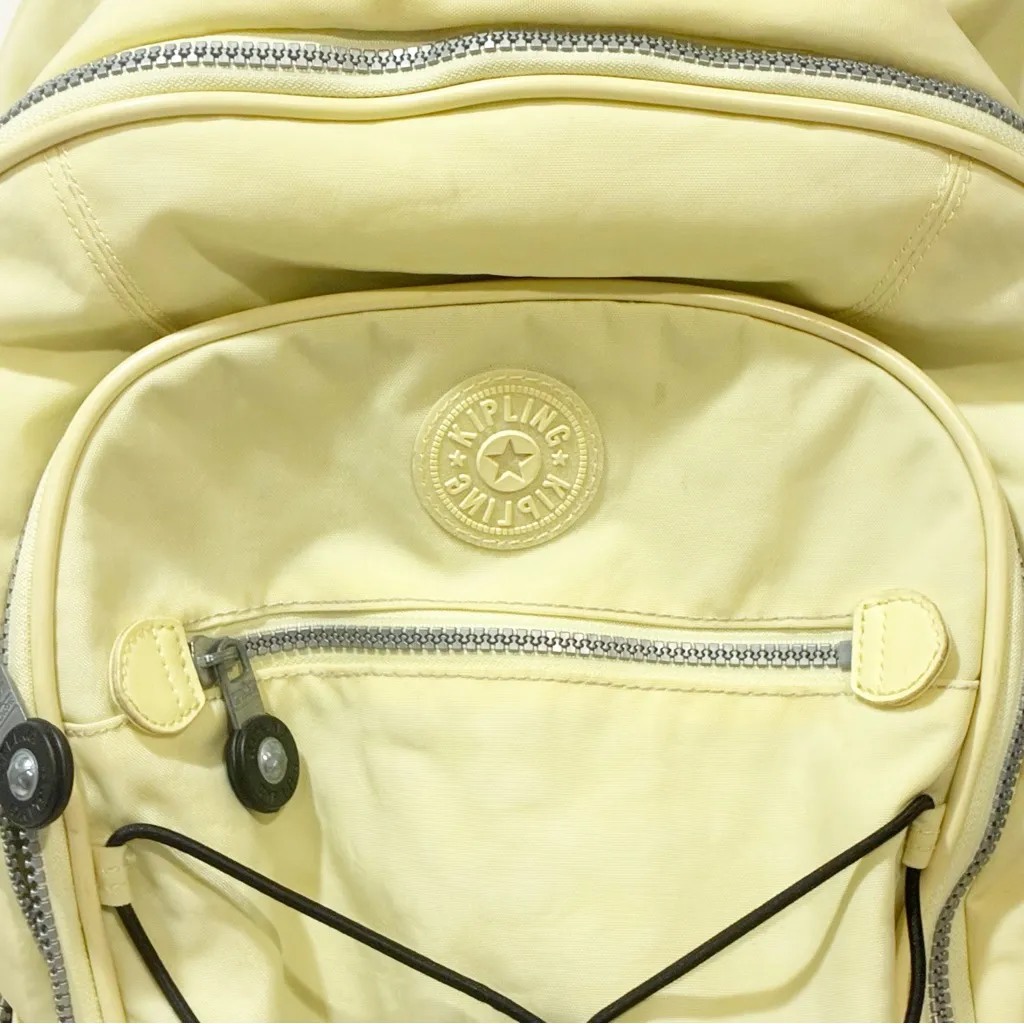 Kipling‎ Sausalito Light Yellow Nylon Wheeled Rolling Carry On Bag - Image 2