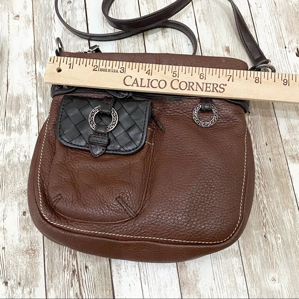 Brighton Brown Leather Crossbody Bag - Image 5