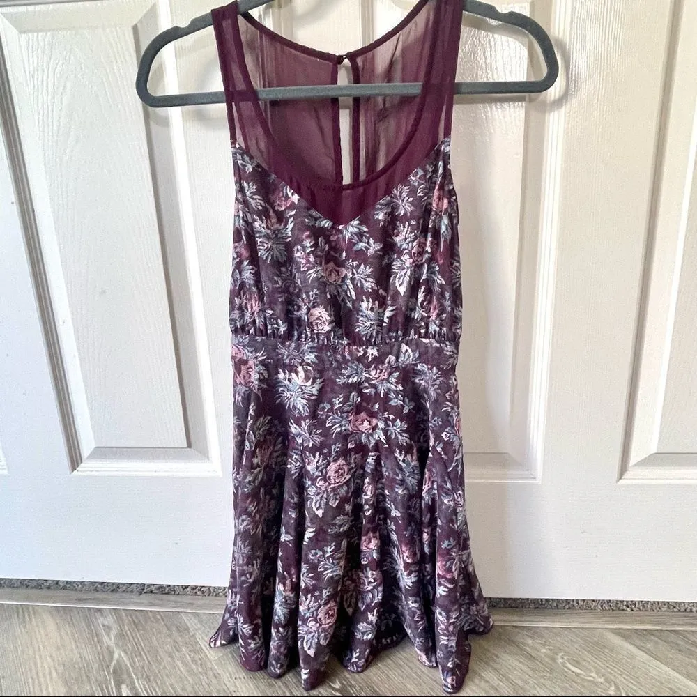 Kimichi blue UO floral rose purple sweetheart dress - Image 7