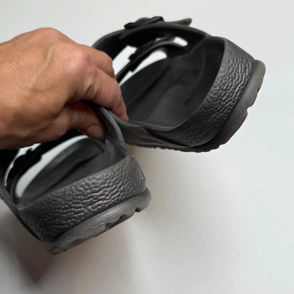 Birkenstock Silver Gray Arizona Two-strap Eva Sandals Shoe S-425 Sz 7-7.5/ 38 EU - Image 6