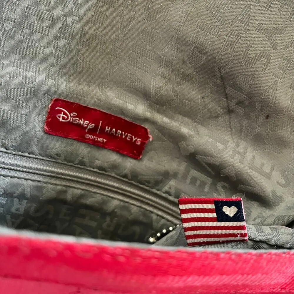 Harveys x Disney Lilo Leaves Red Seatbelt Mini Foldover Clutch Crossbody Handbag - Image 5