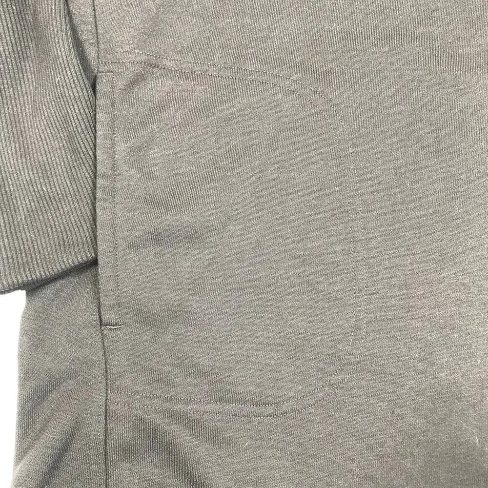 ATHLETA Mala Hoodie Mini Dress-Pullover Women L Black Athletic Versatile Travel - Image 8