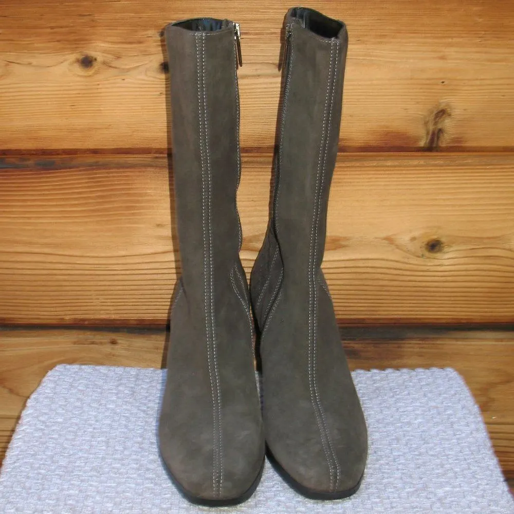 Aquatalia Mid Calf Heeled Boots - Image 2