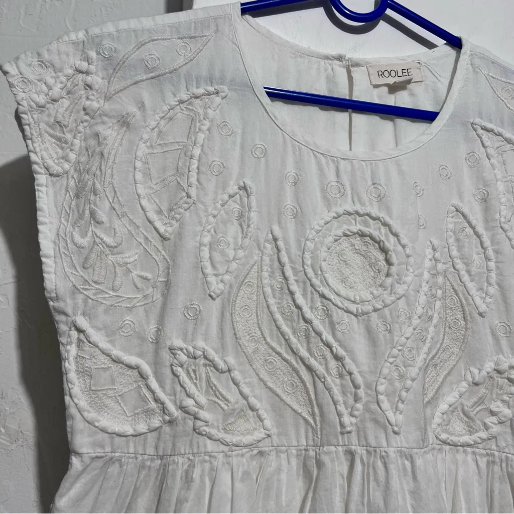 Roolee  White Embroidered Blouse - Image 3