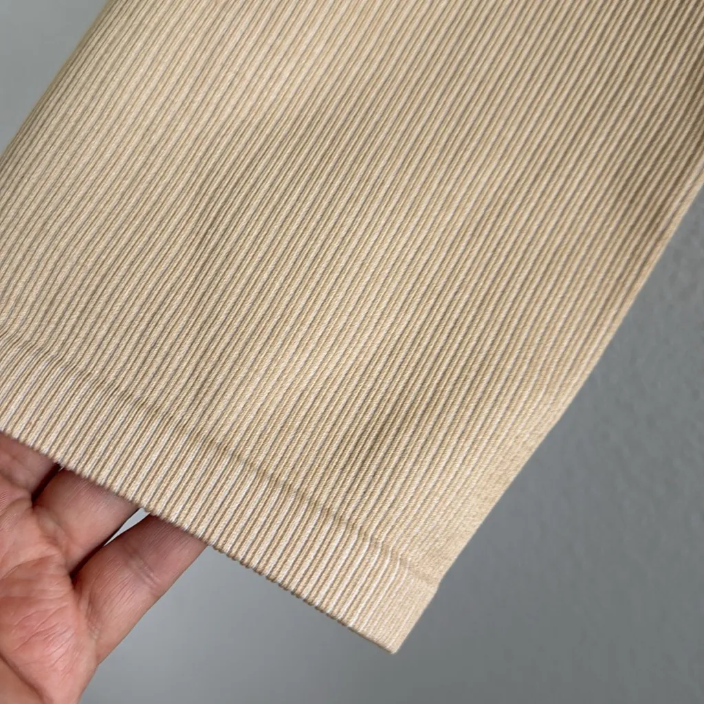 Offline by Aerie Ribbed Stretch Tank Neutral Cream Medium - Image 5