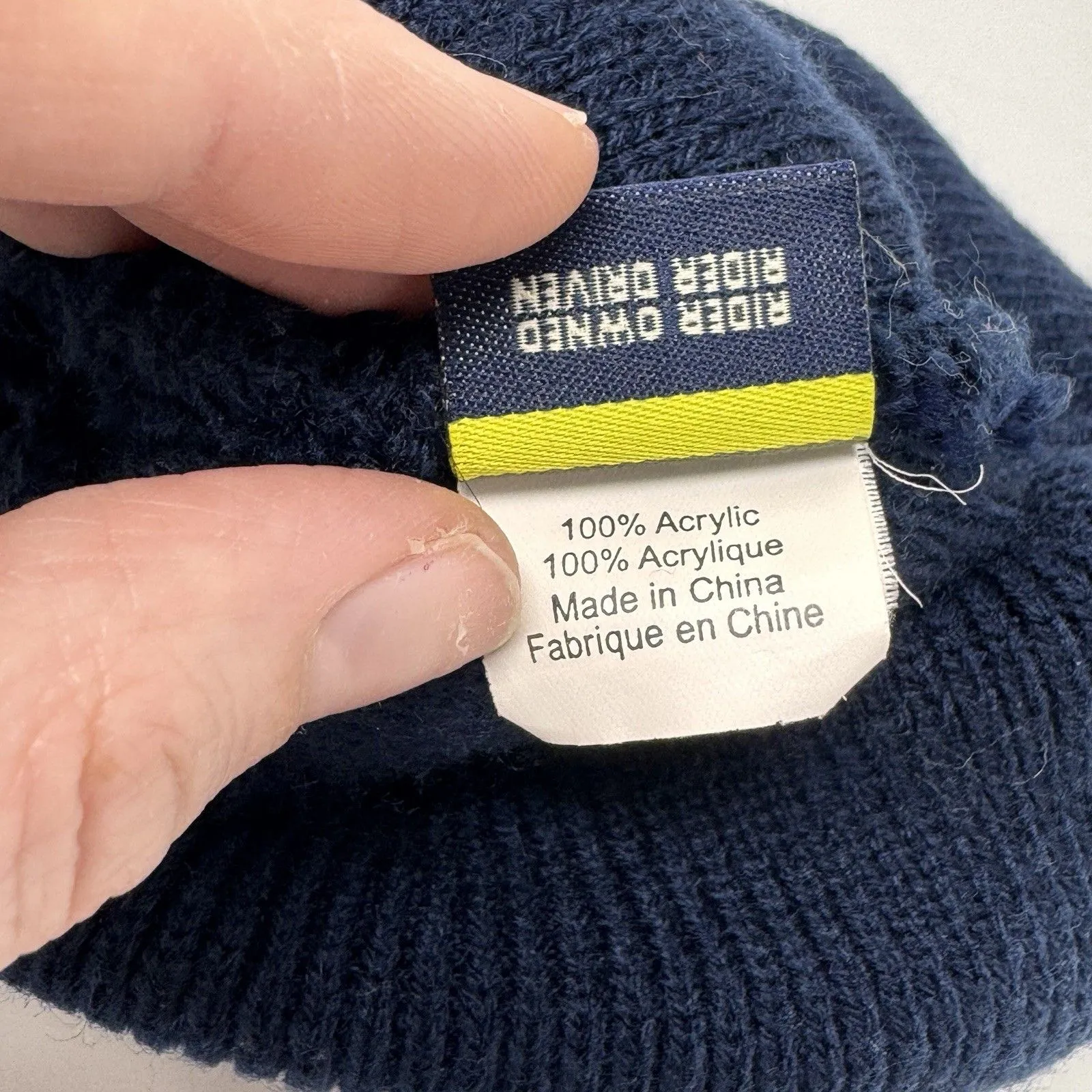 Burton Snowboard Beanie Knit Winter Pom Pom Hat Blue Purple One Size Fits All - Image 6