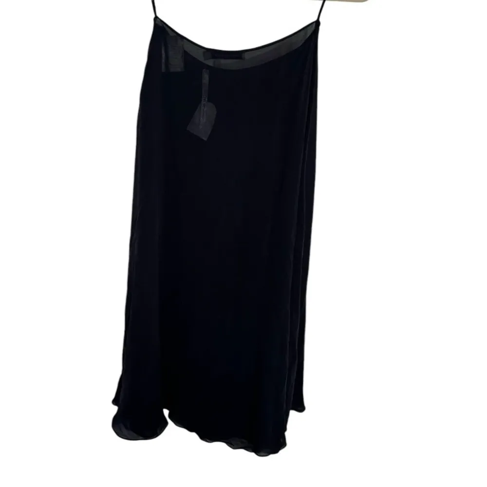 Christian Dior Paris 100% Silk Midnight Navy Skirt Style 67438 NWT - Image 5