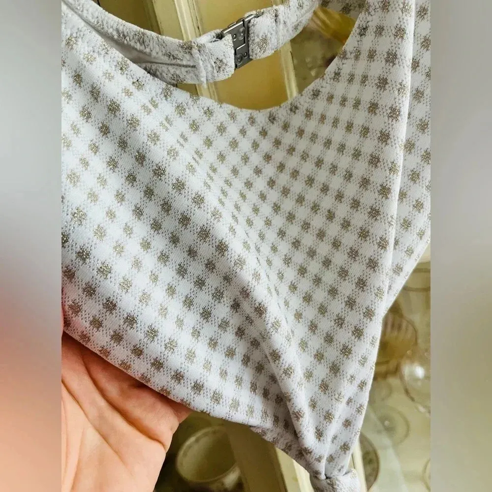 Solid & Striped Bailey One-Piece Swim in Lurex Gingham XL NWOT $188 - Image 4