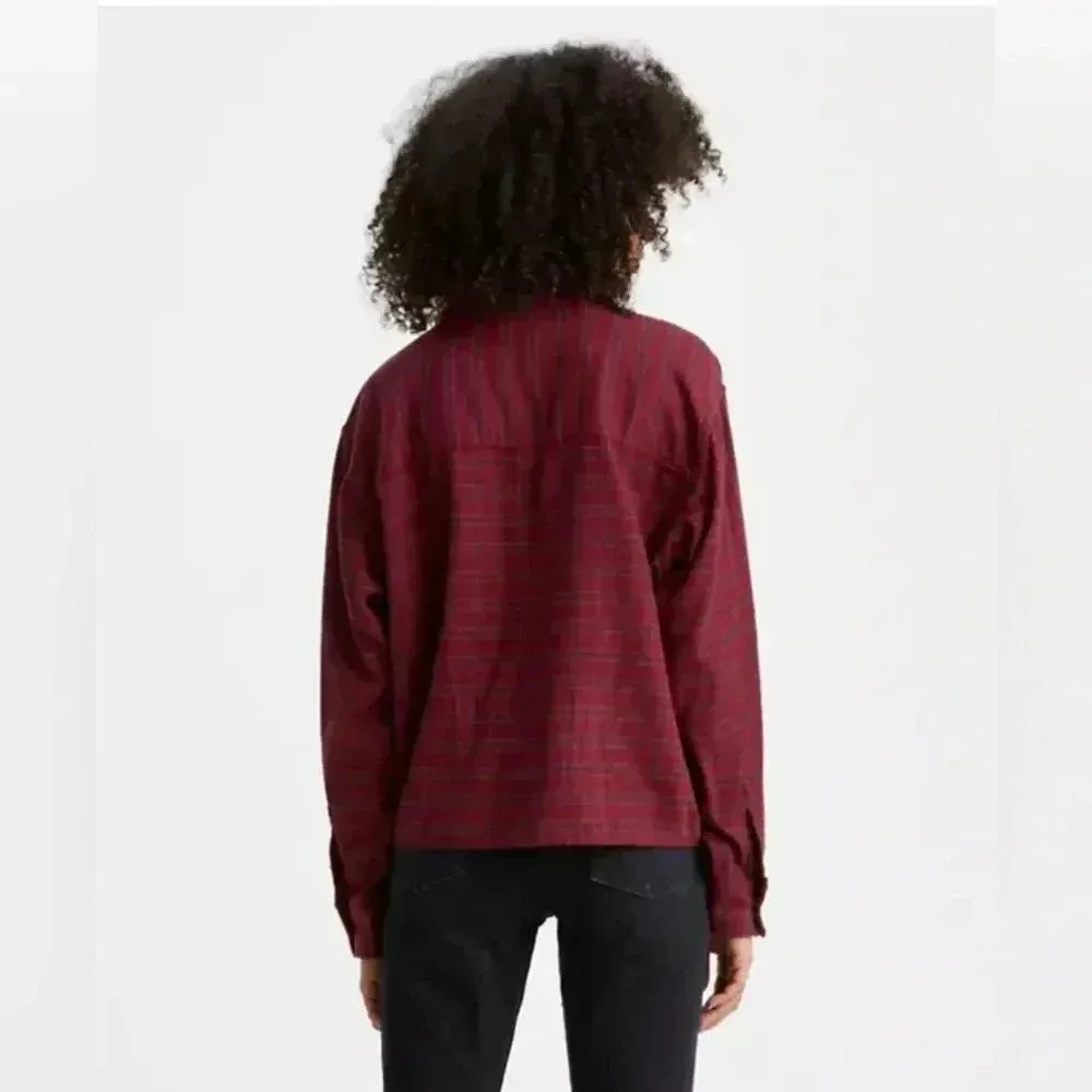 Levi’s Plus Size Levi's Women's Utility Shirt Red Plaid Cropped  Size 3X - Image 2