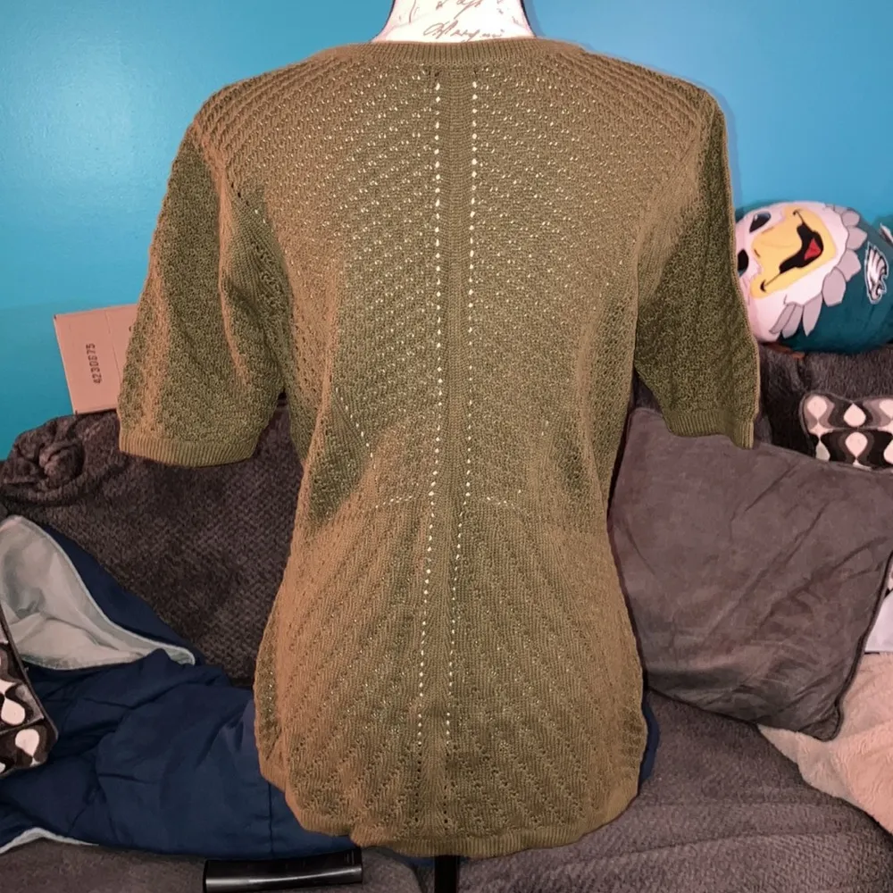 Isaac Mizrahi Live! Short Sleeve Cardigan, Medium - Image 4