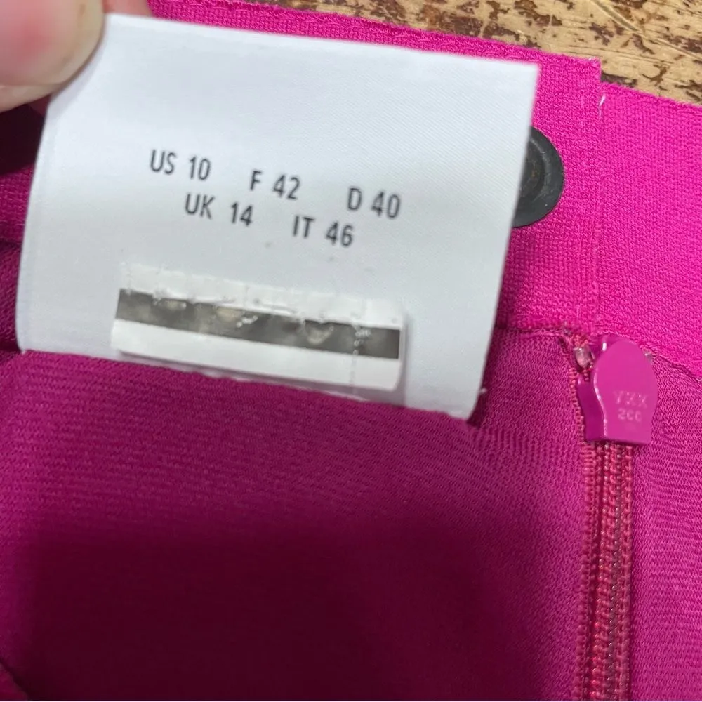 Akris Punto Womens Sleeveless Knee Length Sheath‎ Dress Magenta Size 10 - Image 13