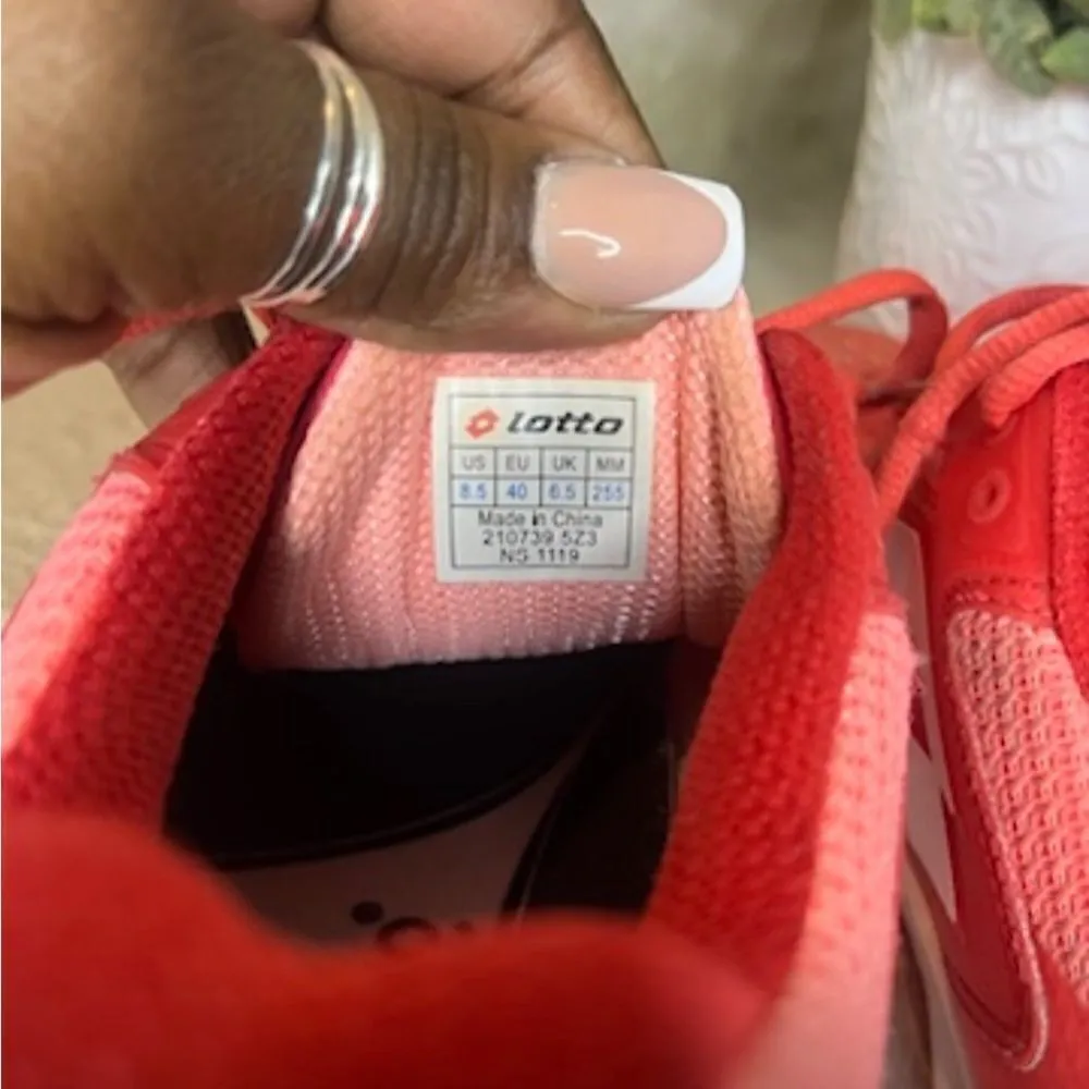 Lotto Mirage 100 Speed Women's
Red Fluo/All White/Vivid Rose sz 8.5 Pink - Image 7