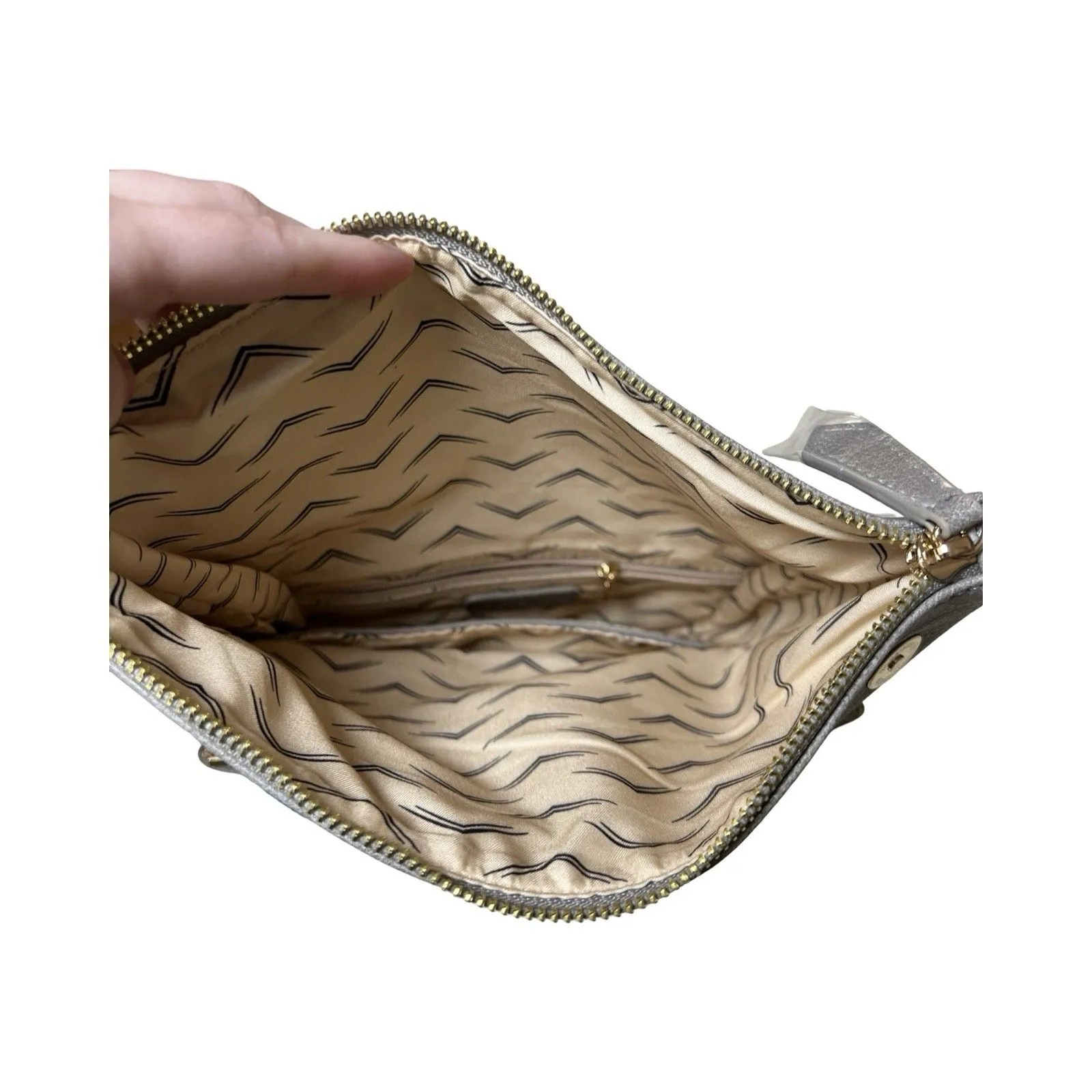 Urban Expressions Women's‎ Megie Multi Compartment Crossbody Bag Gray Vegan Nwt - Image 2