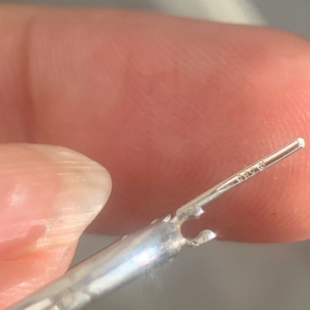 14kt White Gold Hoops - Image 4