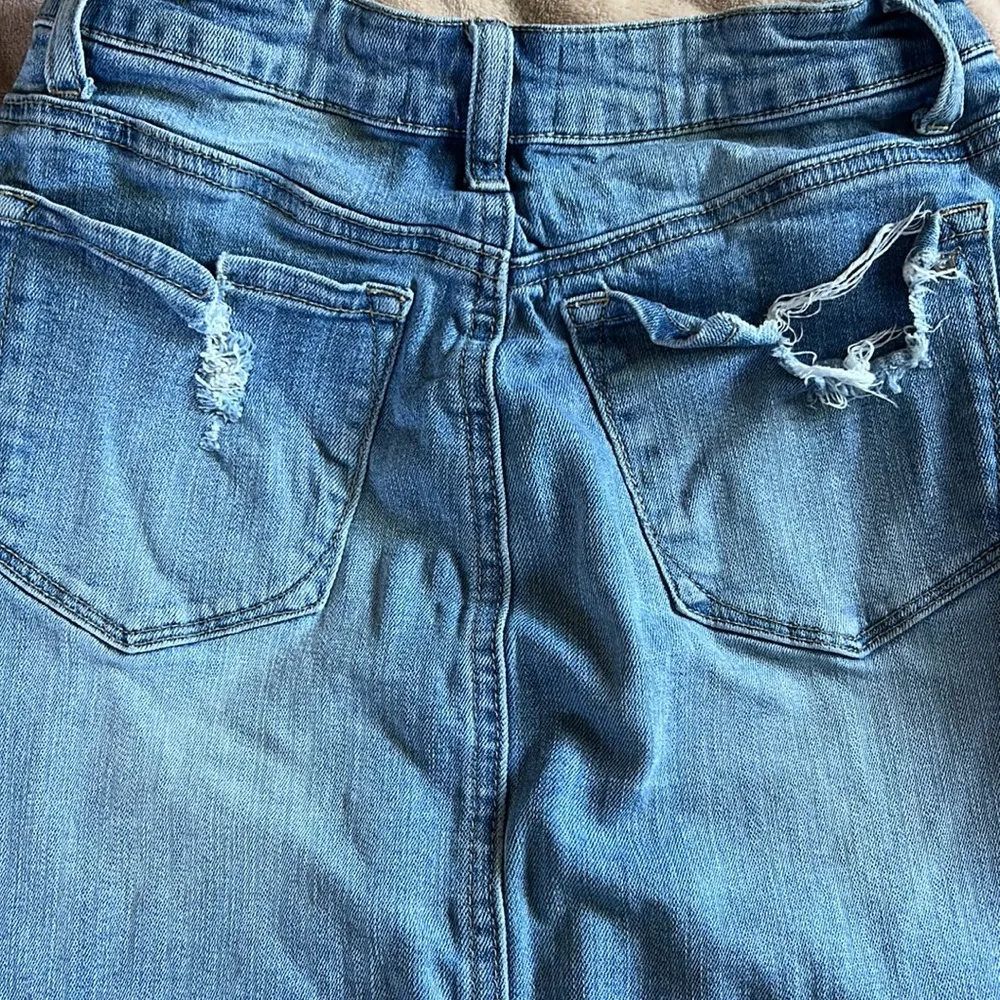 Tricot Distressed Denim Skirt Sz Small - Image 6