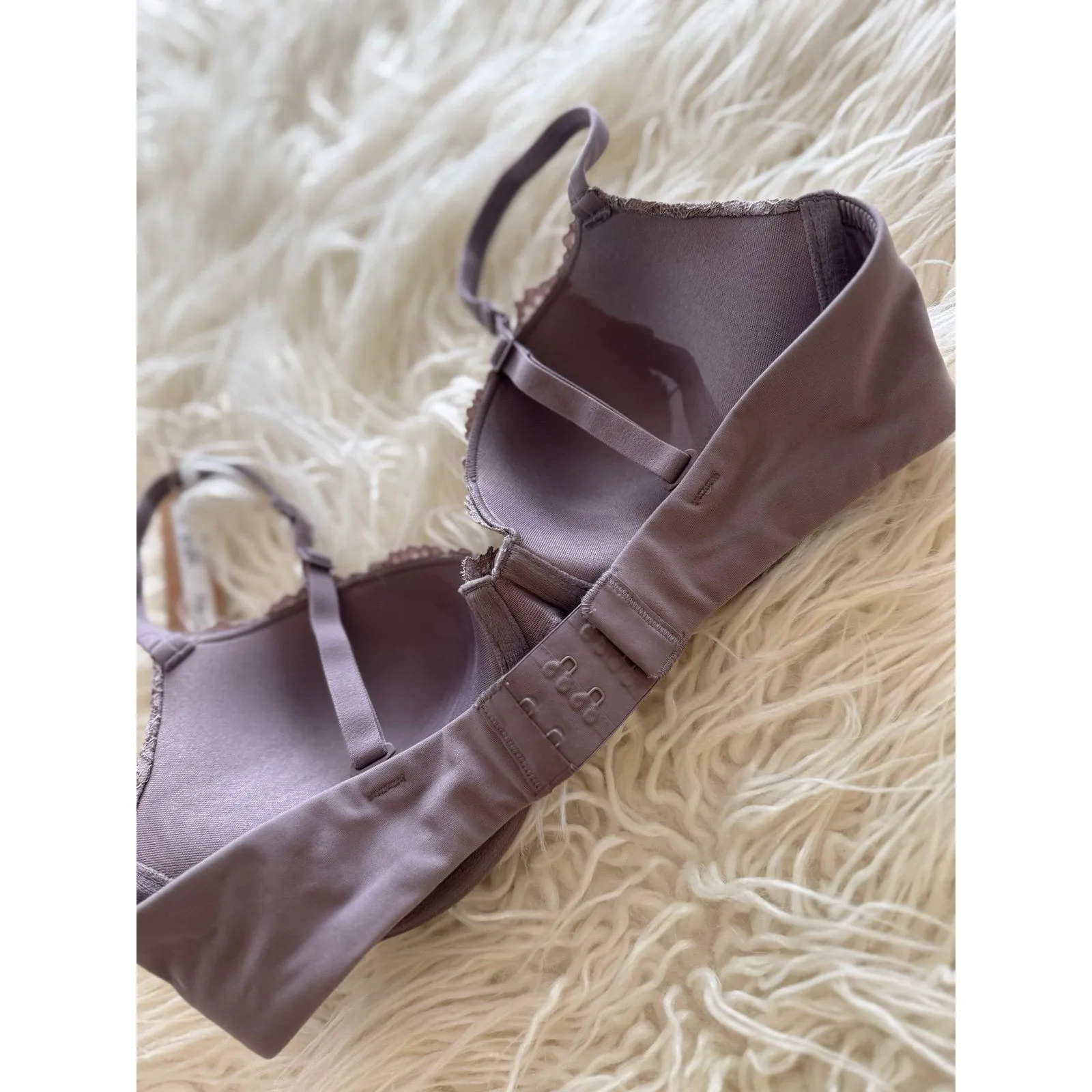 Skims Fits Everybody Lace Push-Up Demi Bra Zinc Multi Size 34B - Image 6