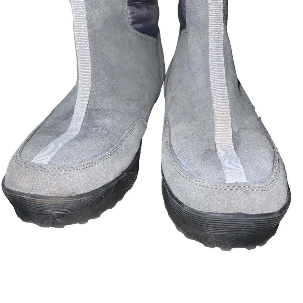 Lands’ End Winter Snow Commuter Boots insulated 406465 womens sz 9B grey purple - Image 6