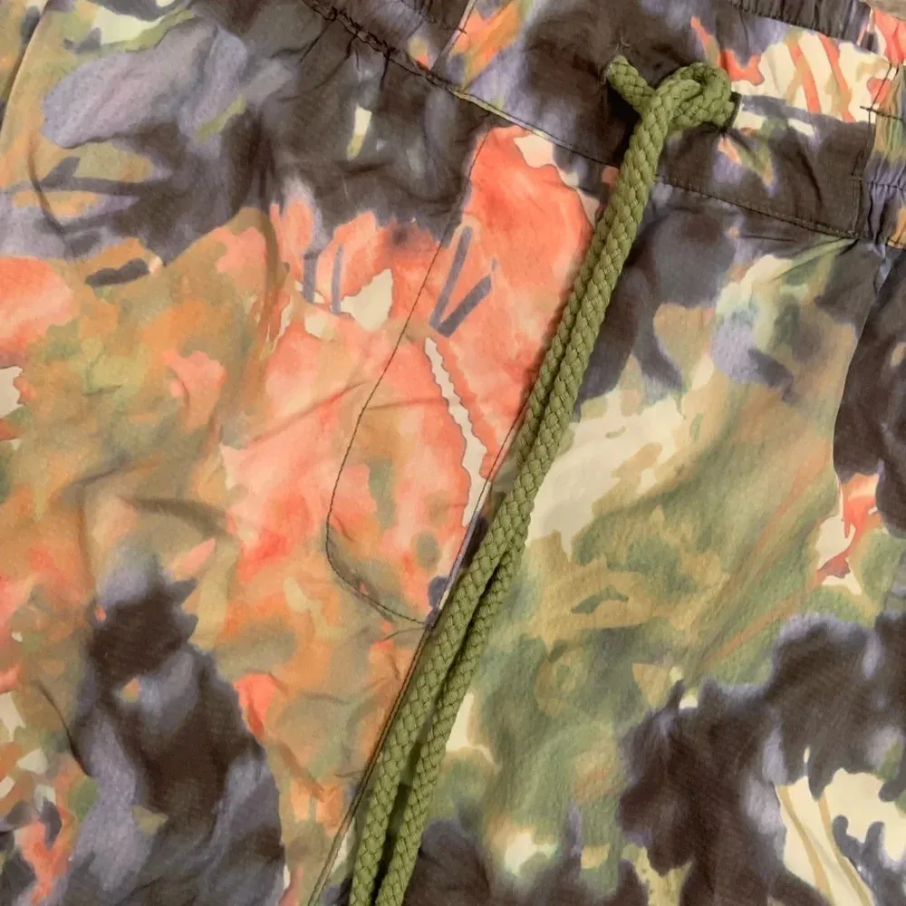 Free people movement color burst hiking shorts nwot boho tie dye spring workout Green Size M - Image 3