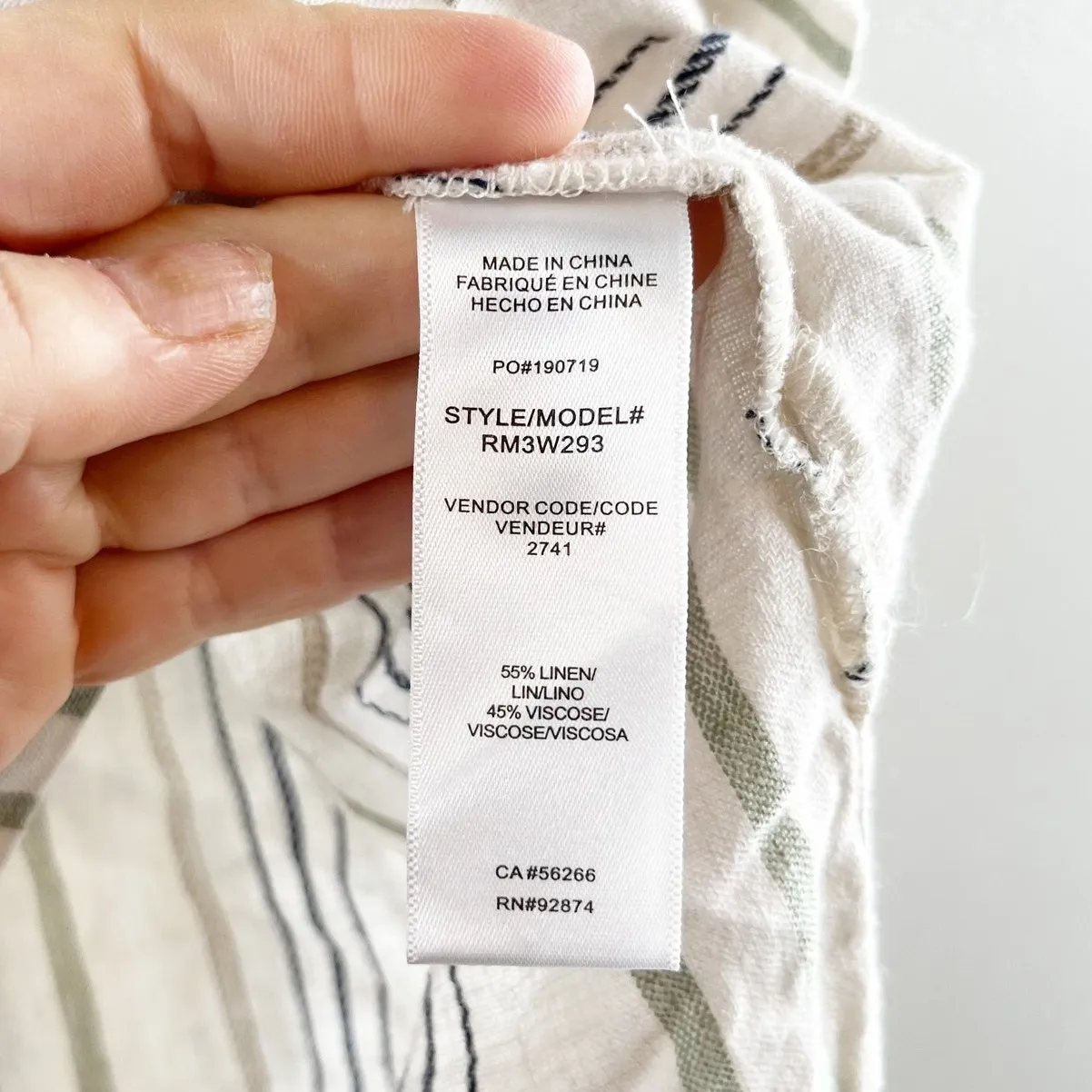 Splendid Short Sleeve Linen Blend Striped Basic Tee Shirt Top Blouse Tan XS - Image 4