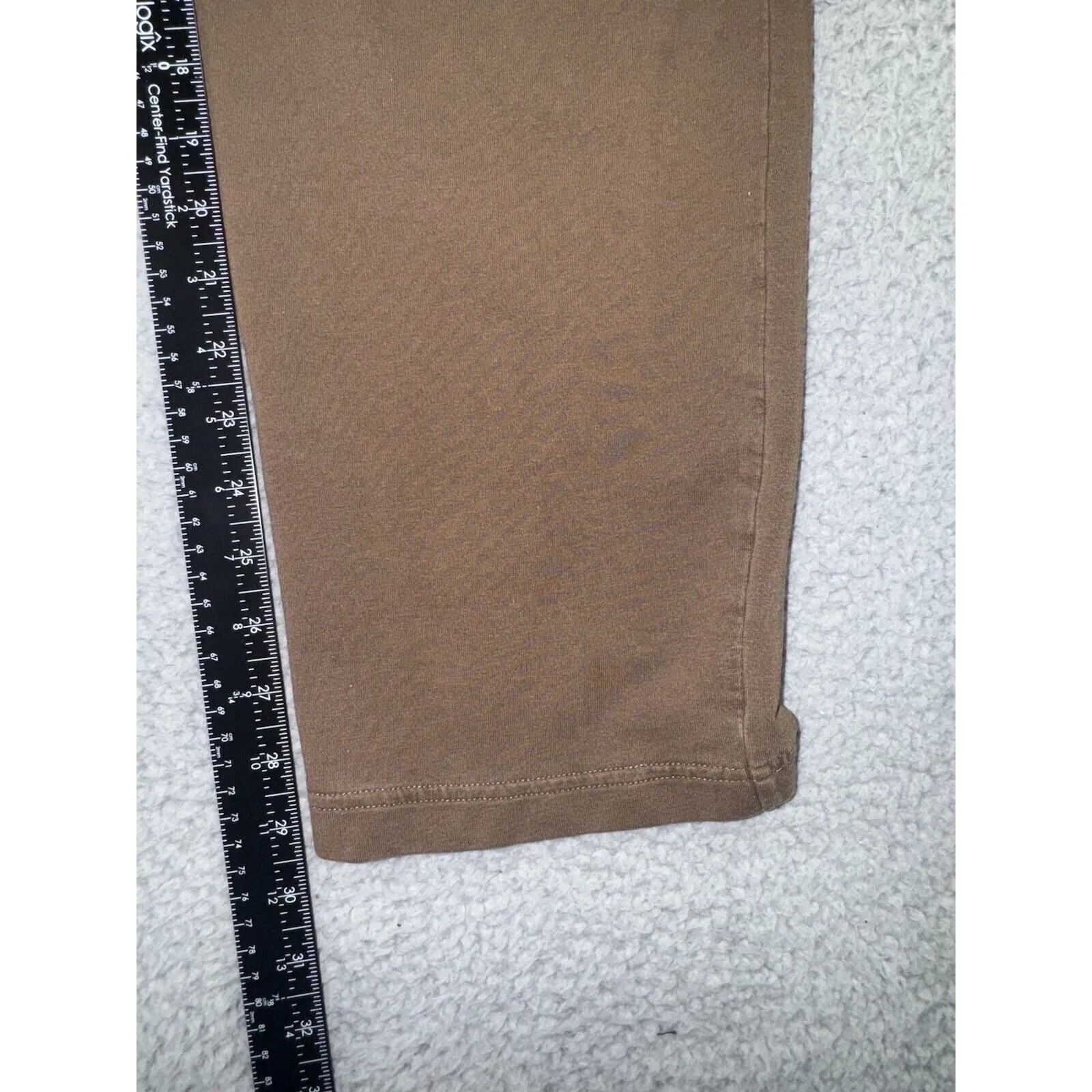 Pure Jill Pull On Pants Women XL Wide‎ Band Elastic Waist Straight Leg Brown - Image 5