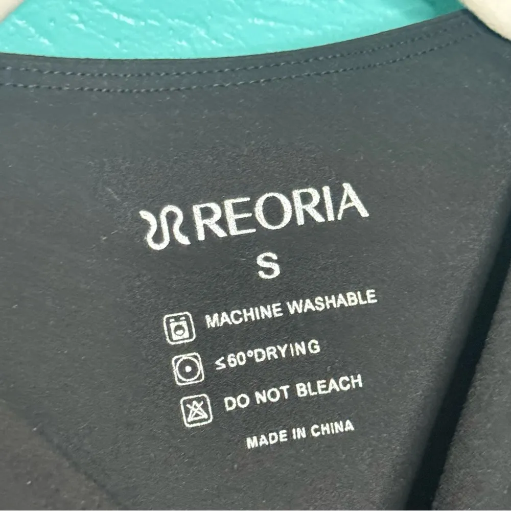 REORIA Women's Trendy Sexy Crew Neck Thumbholes Long Sleeve Sheer Mesh Bodysuit Black - Image 5