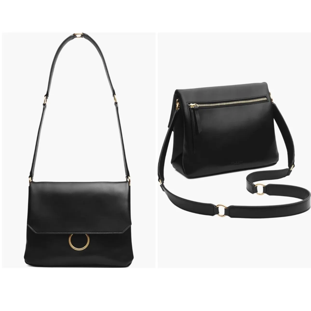 Rag & Bone Black Leather Blake Convertible Handbag - Image 3
