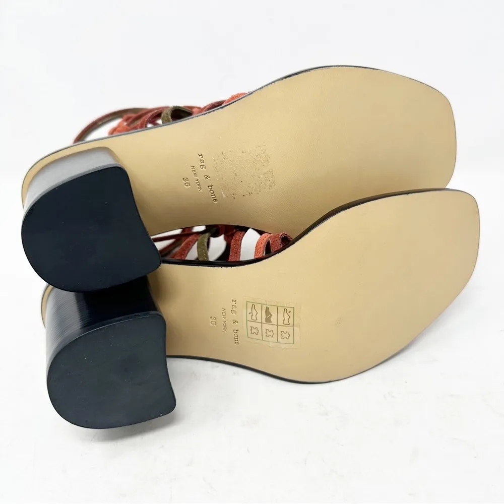 Rag and Bone  Camille Sandal in Terracotta NIB- Size 6 - Image 9