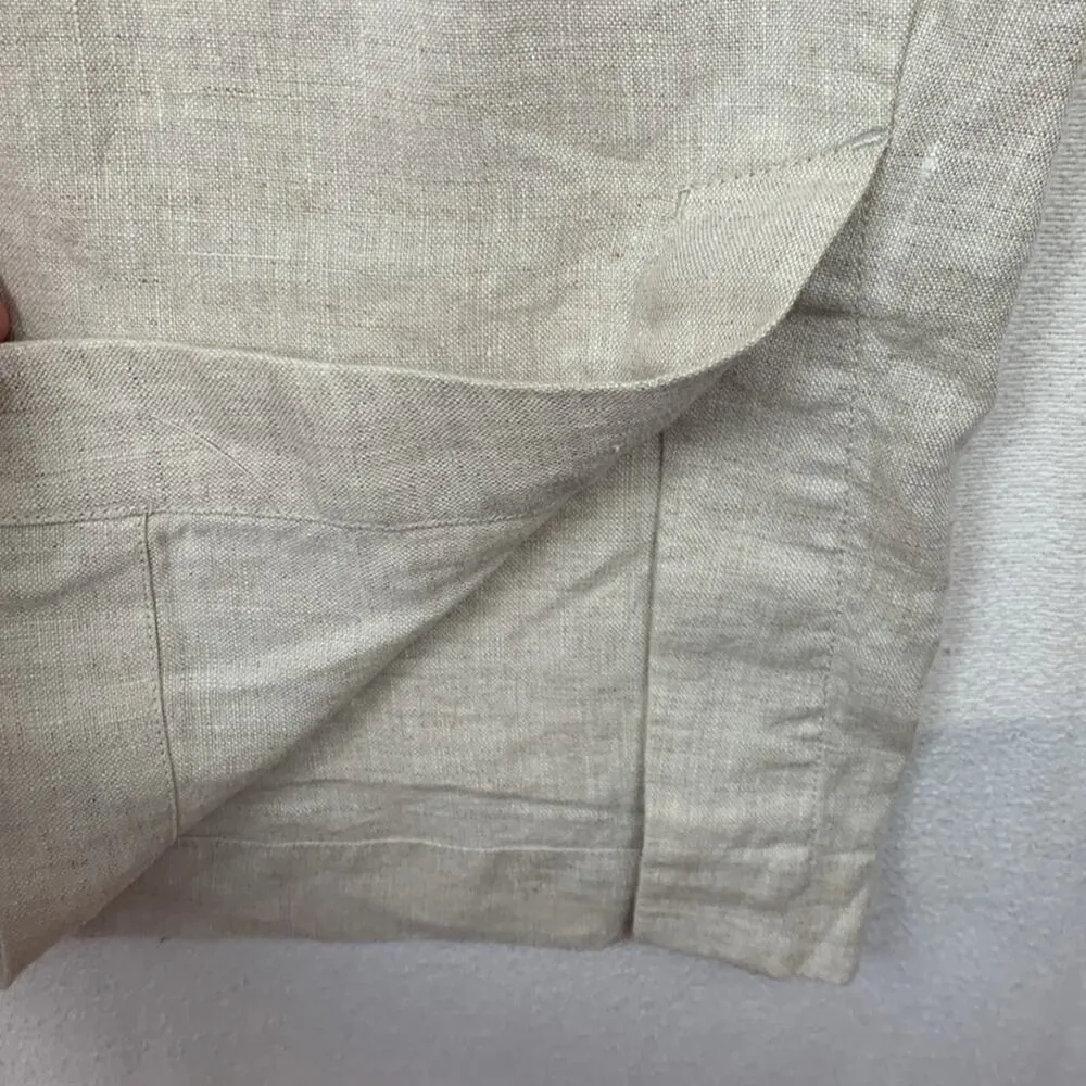 Athleta women's size 3x linen retreat wide legs pants beach casual mini athleisu - Image 9