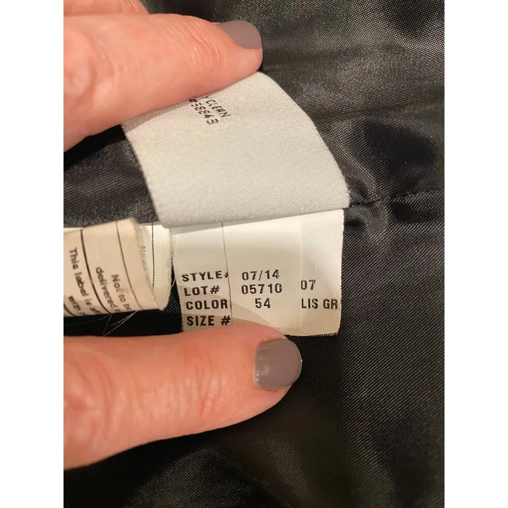 Larry Levine wool blend Swing Pea Coat Gray Large - Image 5