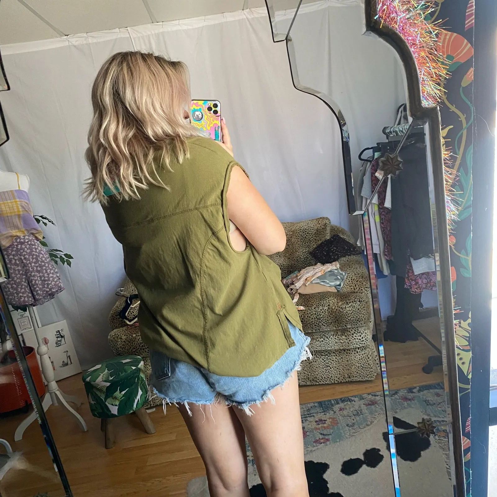 BDG Dolman Sleeve Relaxed Fit Pullover Knit Shirt Green Size Small - Image 3