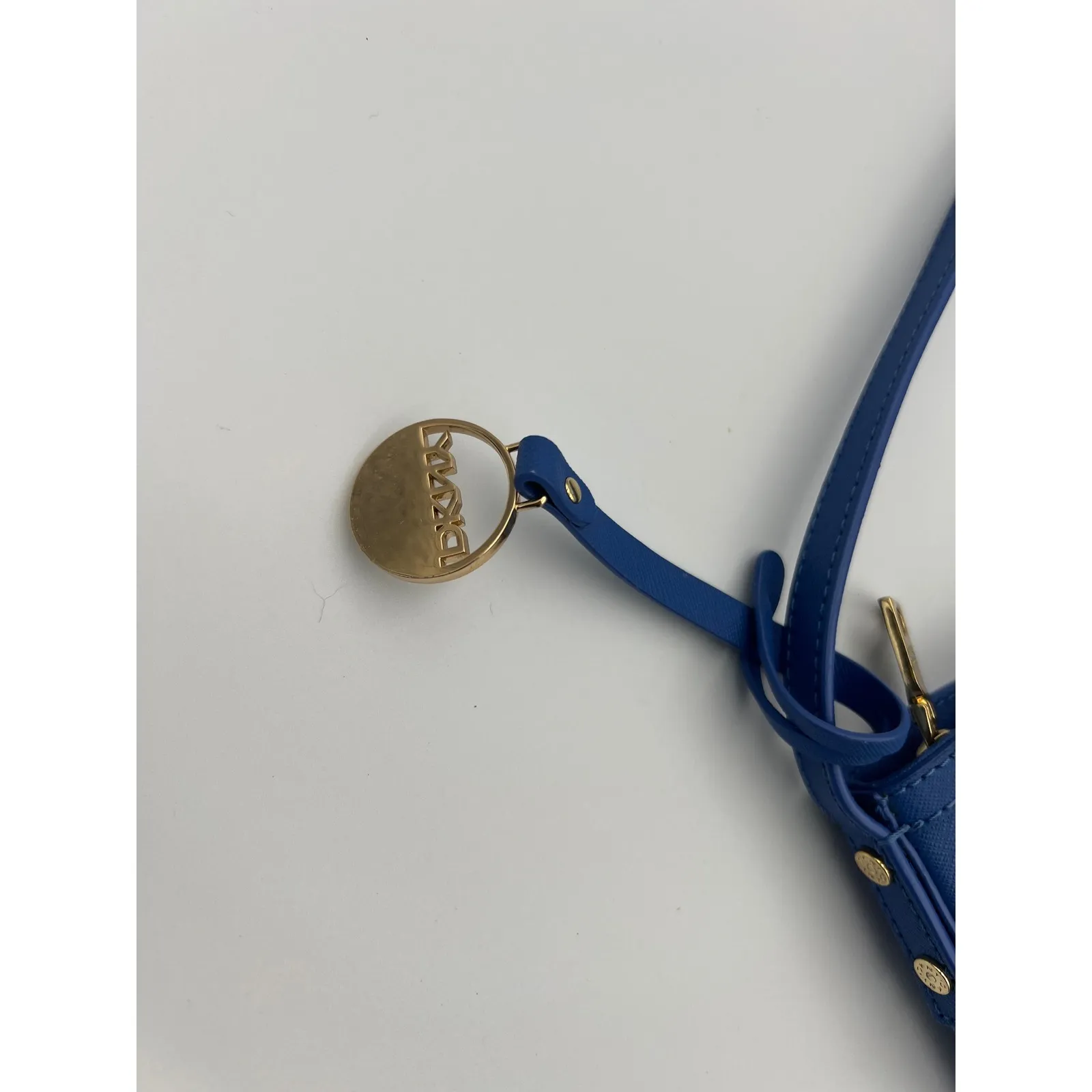 DKNY Blue Shoulder‎ Bag Chic Modern Handbag Designer Purse Small - Image 6