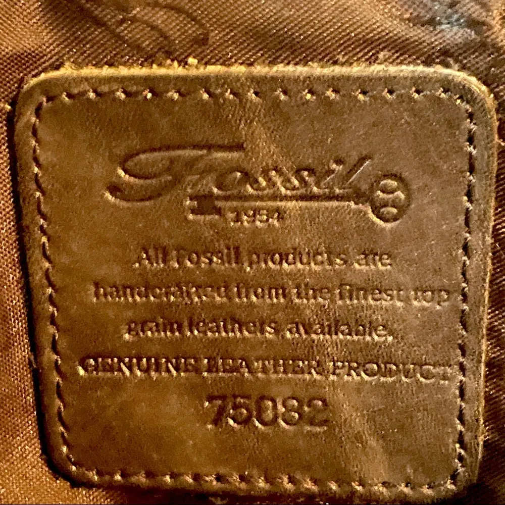 Fossil leather handbag - Image 5