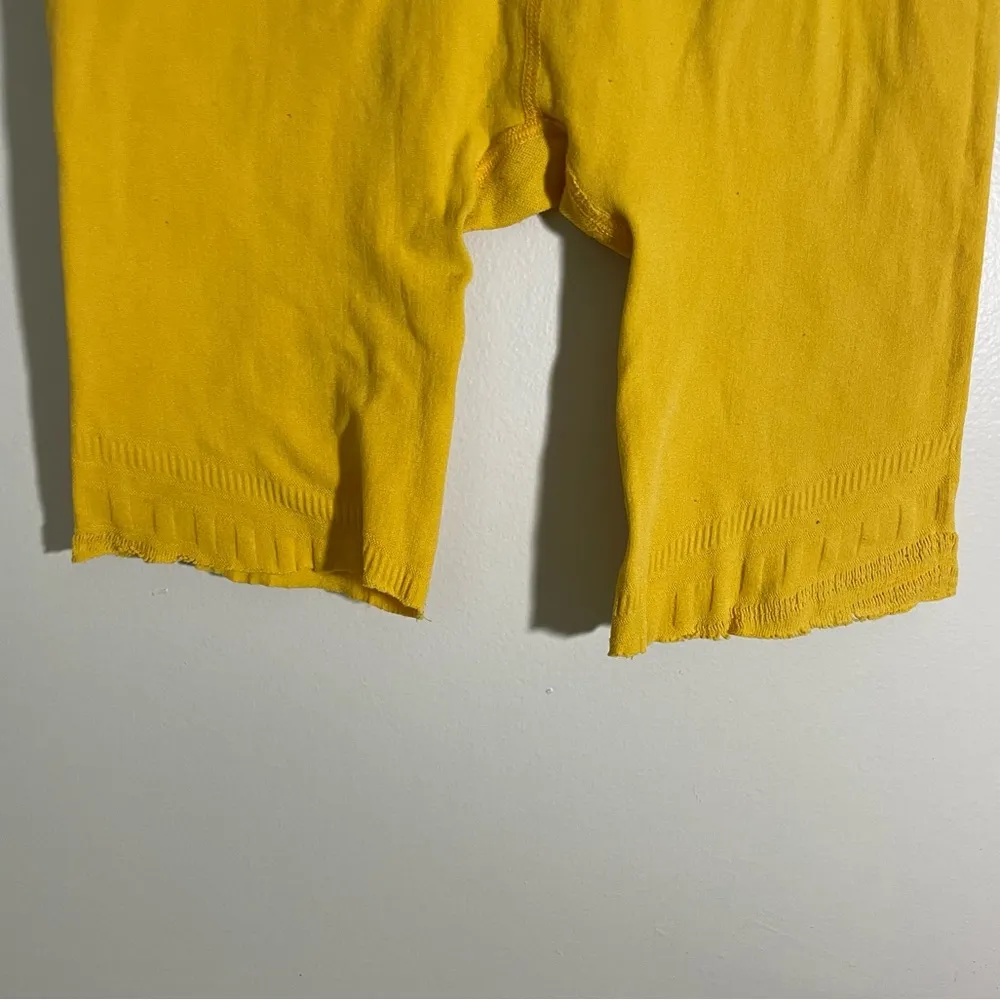 Free People Sunray Yellow Gone Adrift Bike Shorts - Image 8