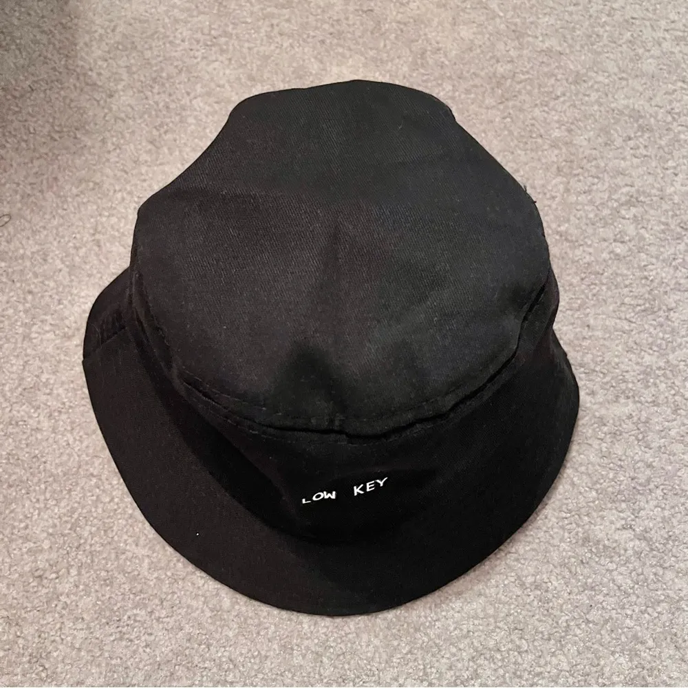 Black “Low Key” Bucket Hat - Image 2