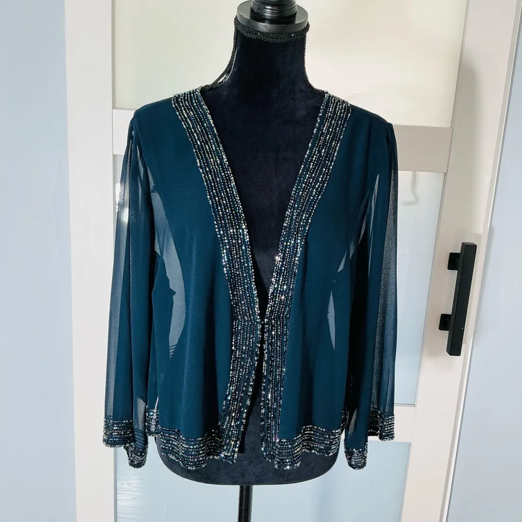 Beaded dressy jacket 🌹 Blue Size undefined - Image 9