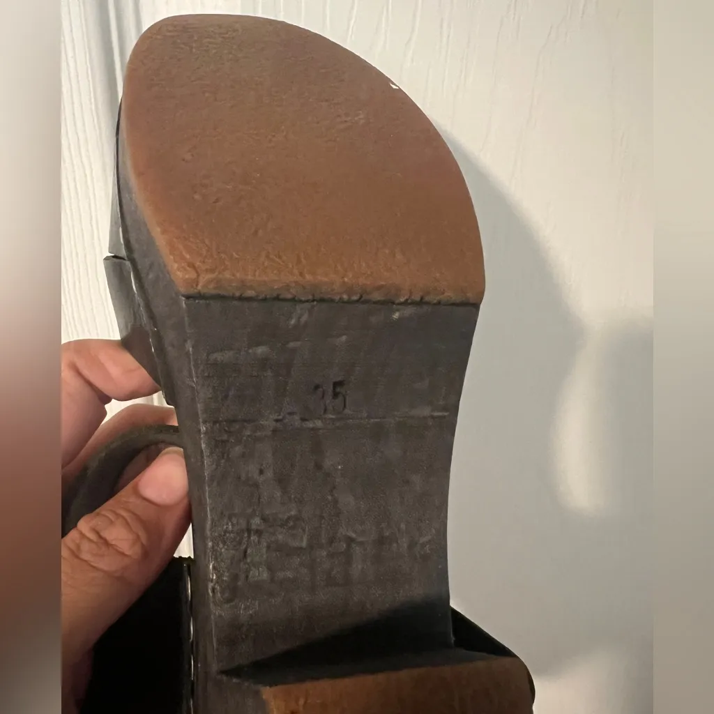 Hasbeens Swedish Clogs Toffel Nailed in Sweden Black Wood 35 Retro Y2K Vintage Size undefined - Image 8