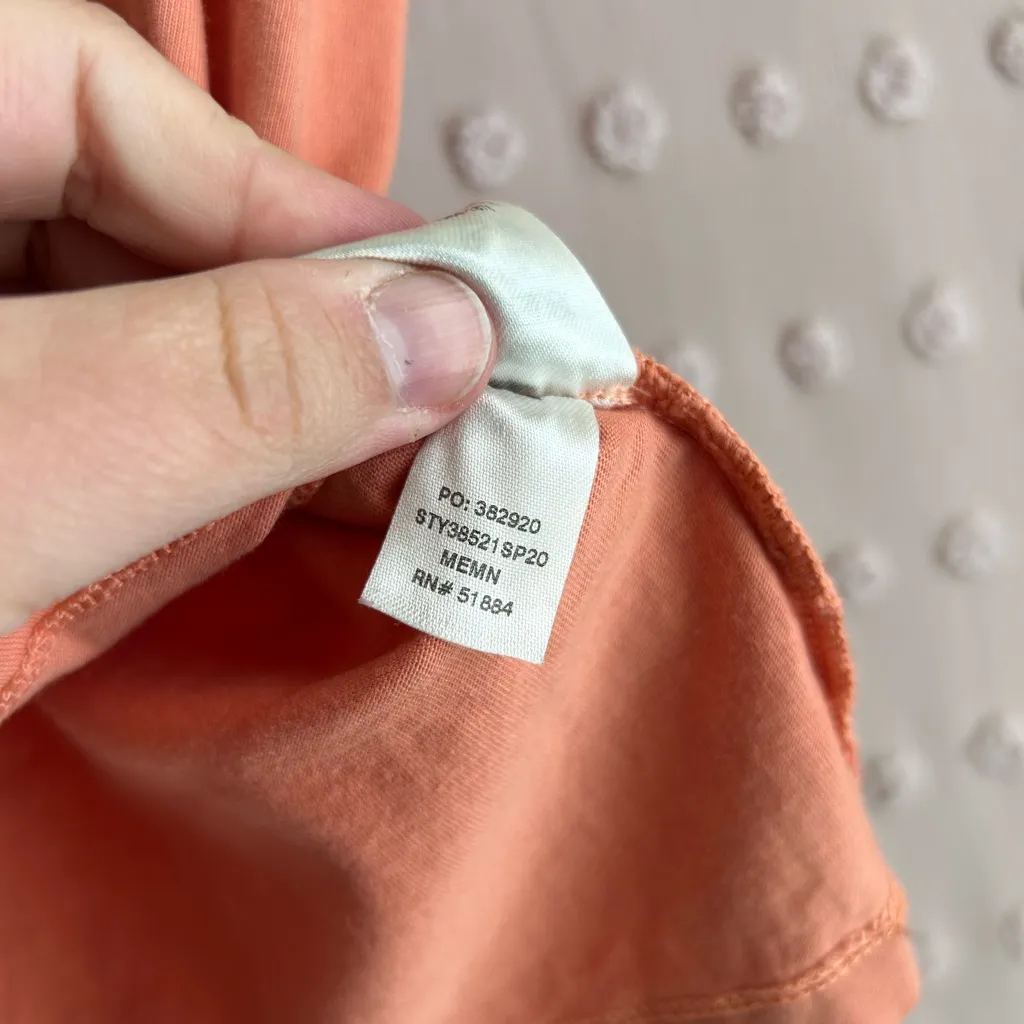 Patagonia Women’s‎ Road to Regenerative Ringer Tee Sz XS Peach Pink - Image 5