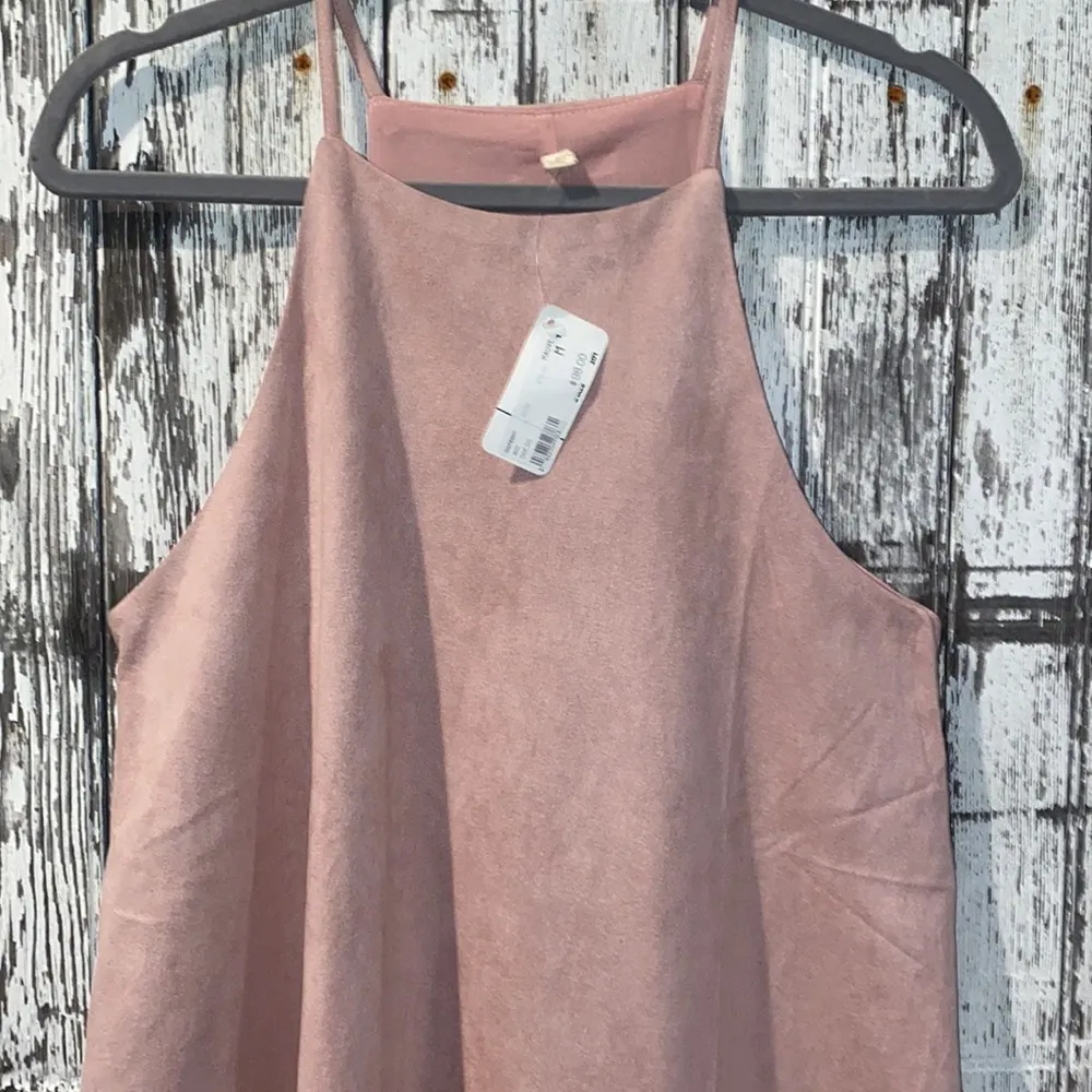 NWT blush mauve suede racerback swing dress Size M - Image 2
