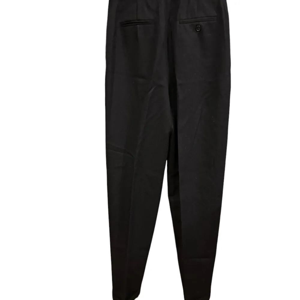 NWT vintage Jones New York country navy wool high waisted pleated pants size 6 - Image 2