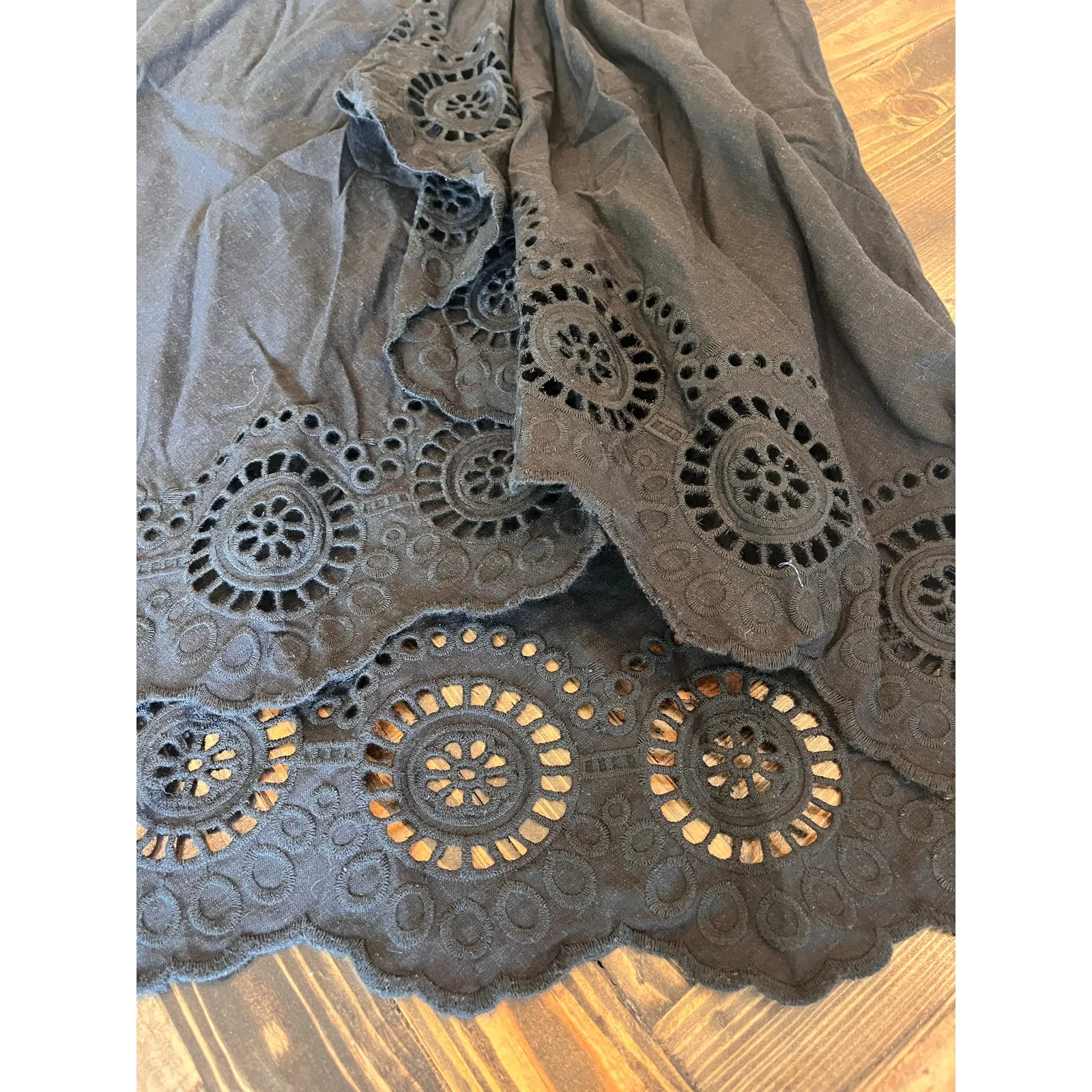 Lucy Paris Y2K Wrap Skirt Women Medium Neutral Coquette Linen Boho Western 2000s - Image 9