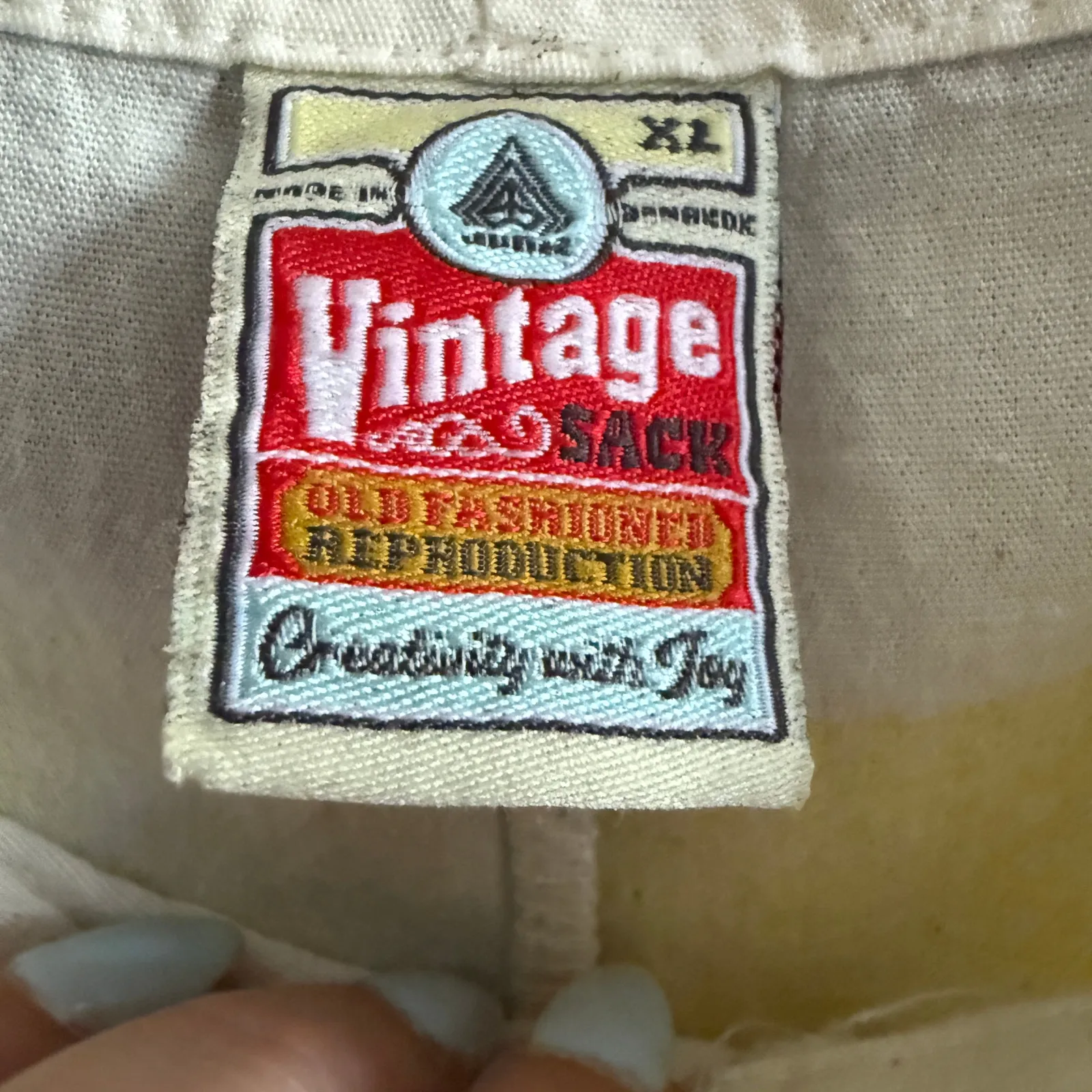 JUNK Vintage Sack | Flour Sack Wide Leg Crop Overalls Lemonade | Extra Large Yellow Size XL - Image 5