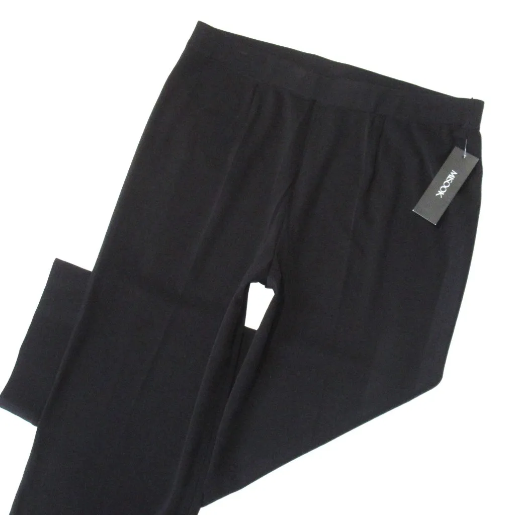 NWT Misook Petite Nancy Straight Leg Mylana Knit in Black Pull-on Pants PXL - Image 2