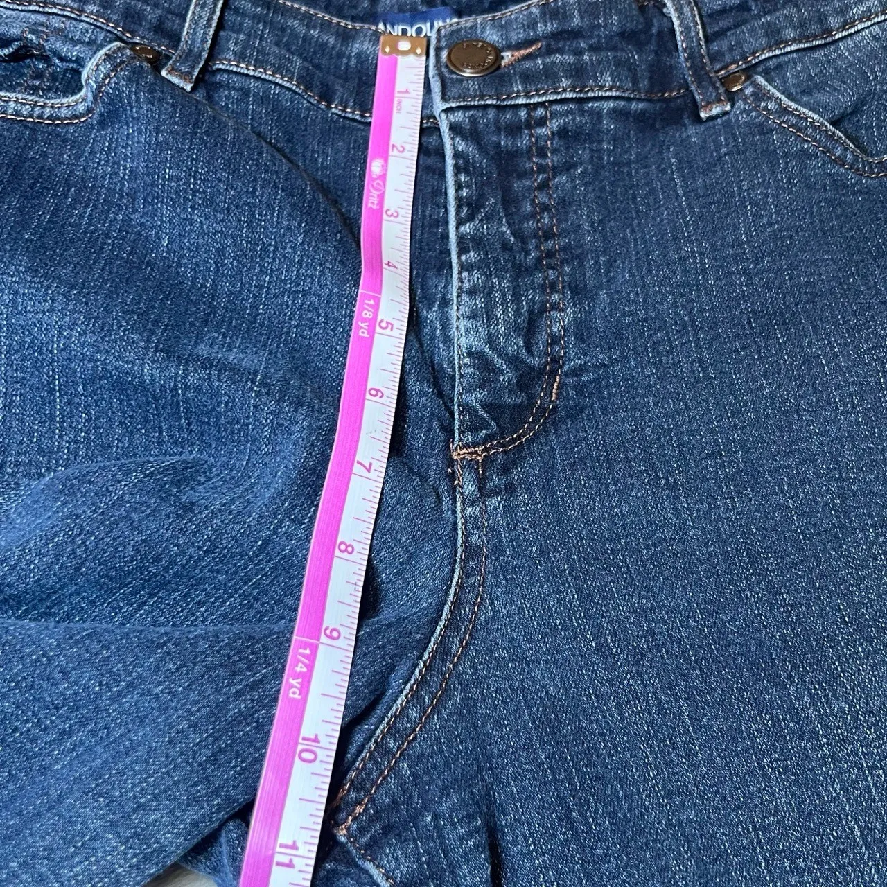 Bandolino Mandie Blue Jeans Womens 16S Short Straight Leg Classic Comfort - Image 10