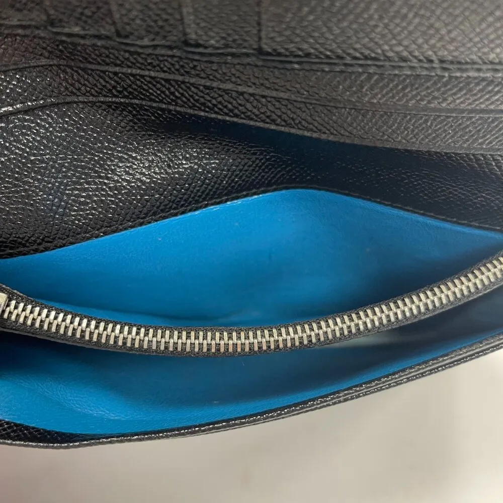 Bvlgari Black Leather Bifold Long Wallet - Preowned - Image 6