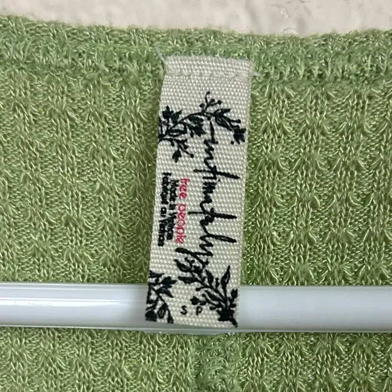 Free People Intimately One Of The Girls Green Top size S - Image 5