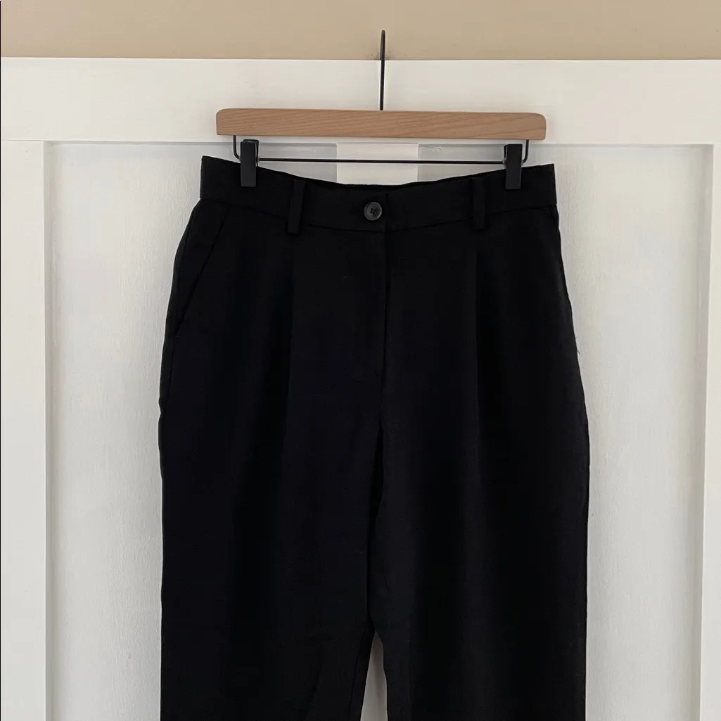 LOFT Emory Taper Pants High Rise Ankle Length Business Career Black Size 6 NWT - Image 9