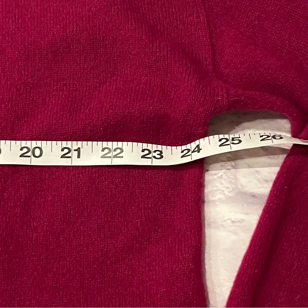 Charter Club Cashmere Luxury v-Neck Sweater
 berry magenta pink S - Image 4