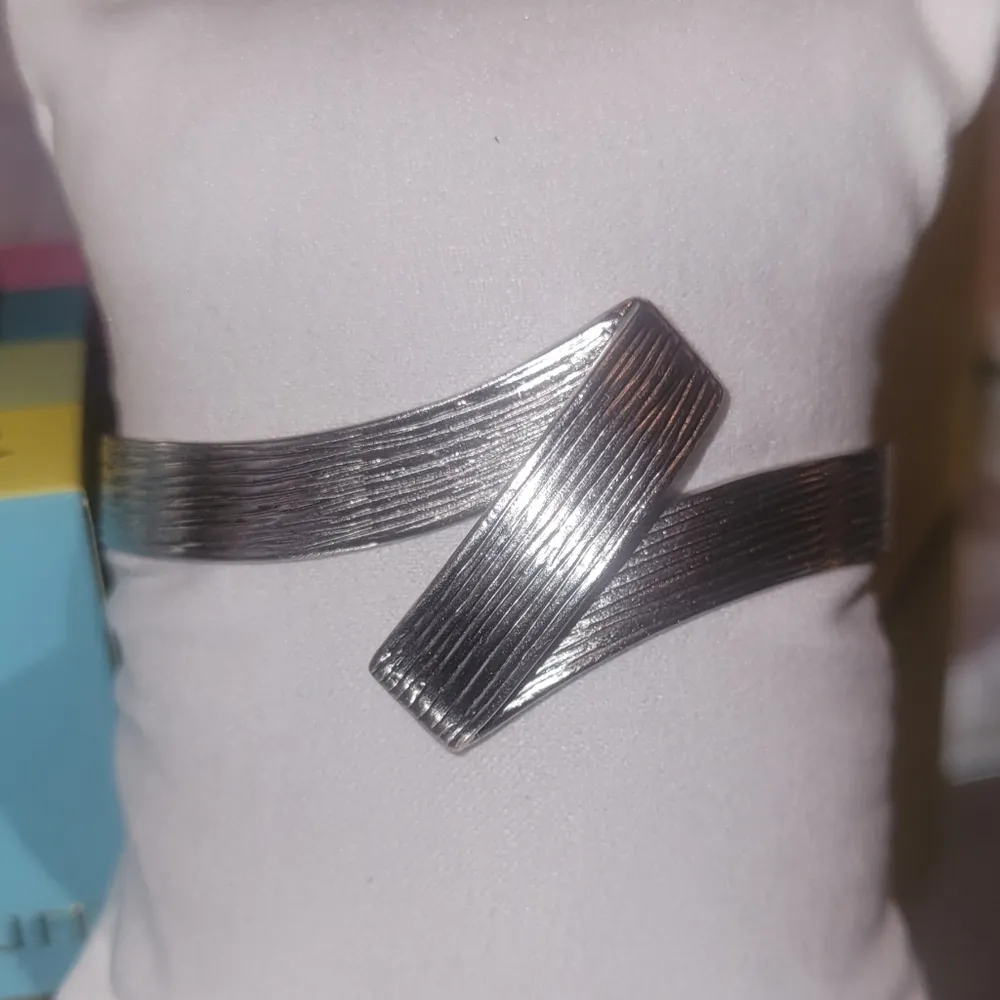 Rustic Cuff Set of 2 Bracelets, One Silver Cuff, One Zebra Snap - Image 5