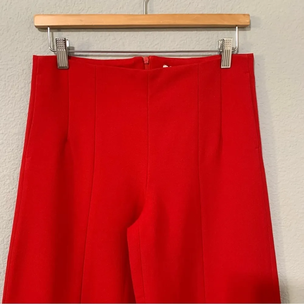Zara New Bloggers Fav Red Low Rise Formal Pants Limited Studio Edition Size S - Image 10