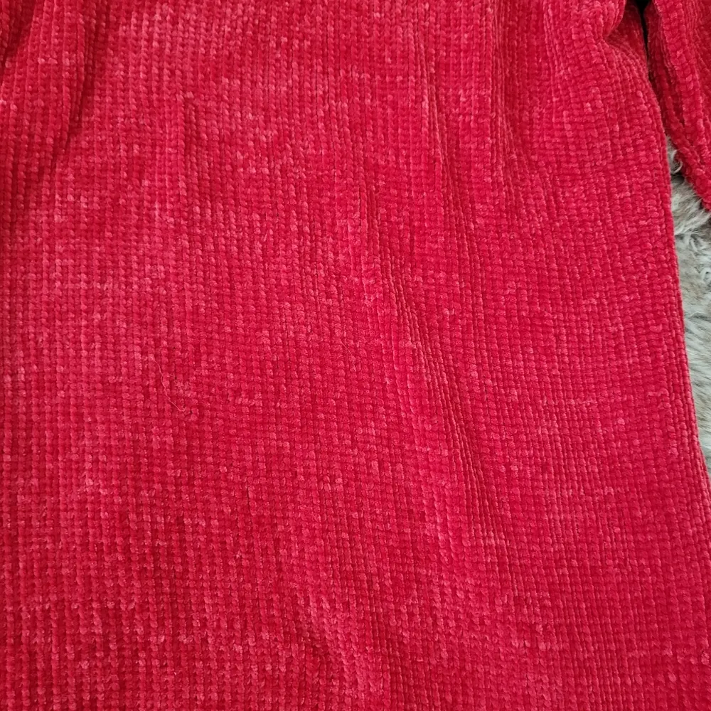 Napa Valley Knit Sweater With Matching Scarf Tuscan Red Petite Medium Size undefined - Image 2